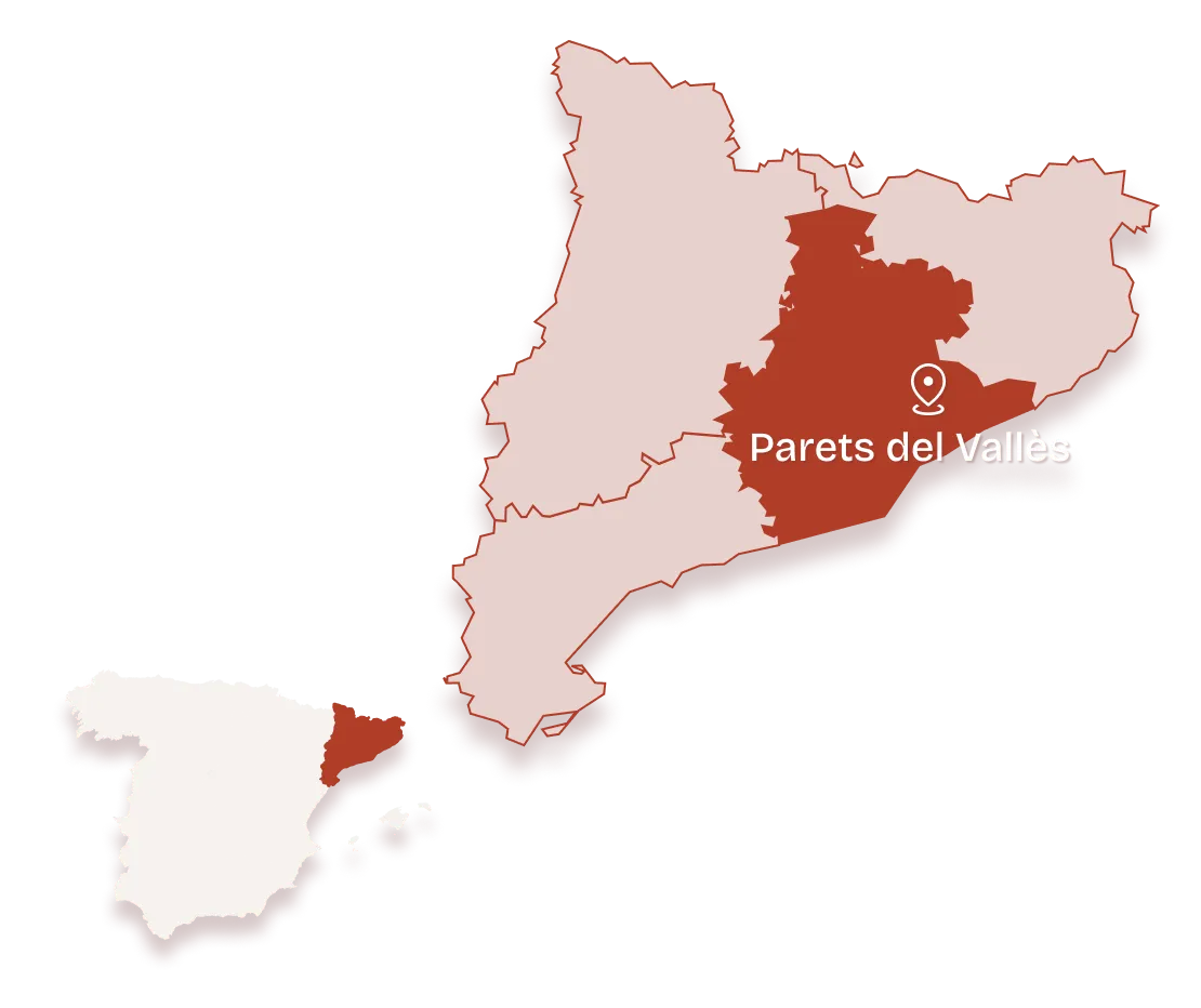 Mapa de Parets del Vallès a Catalunya