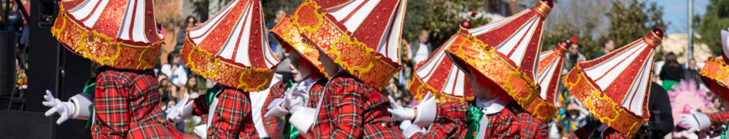 Grup de persones disfressades a la festivitat de Carnestoltes